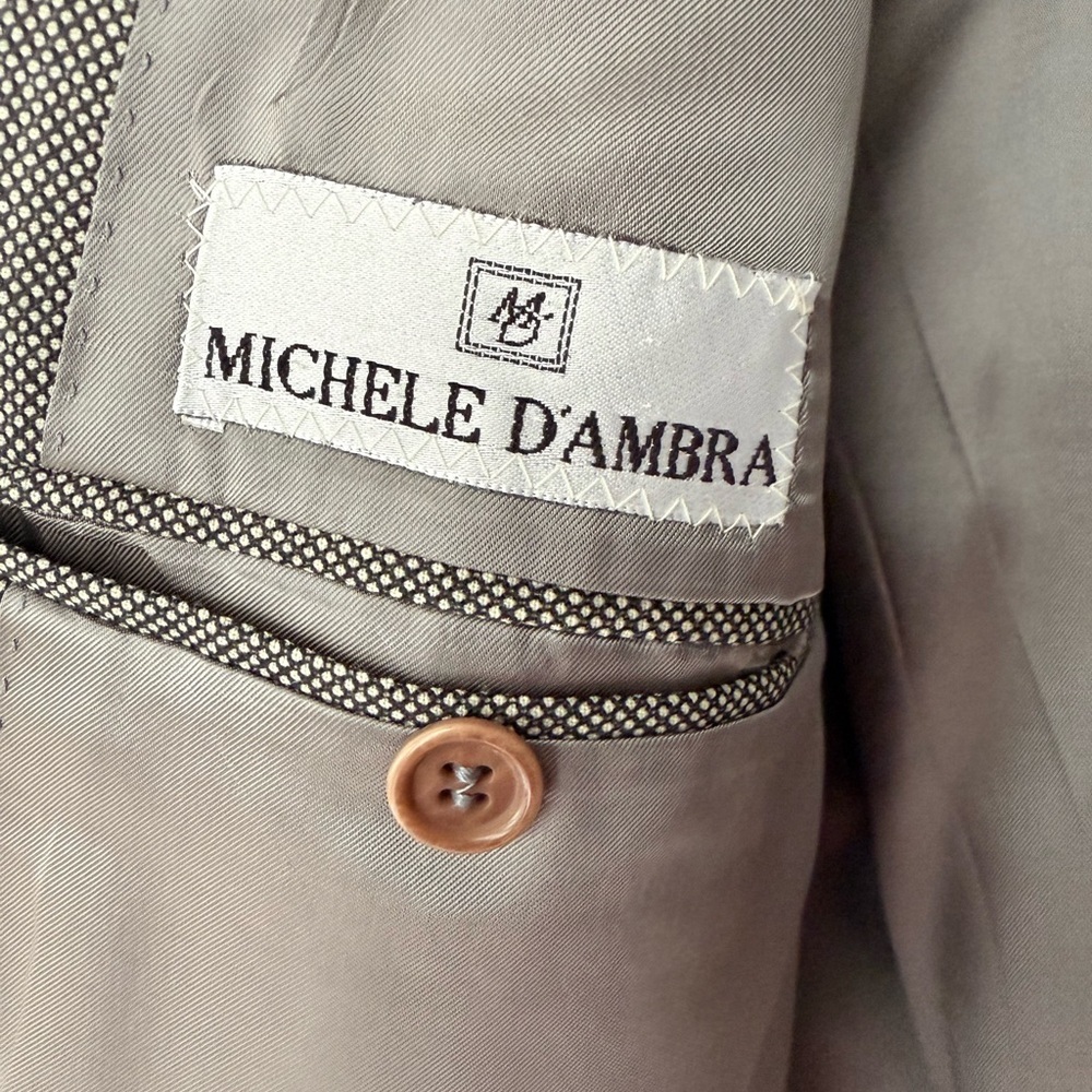 Michele D’Ambra Italian Elegant Men's Blazer in Gray - Picture 9 of 10